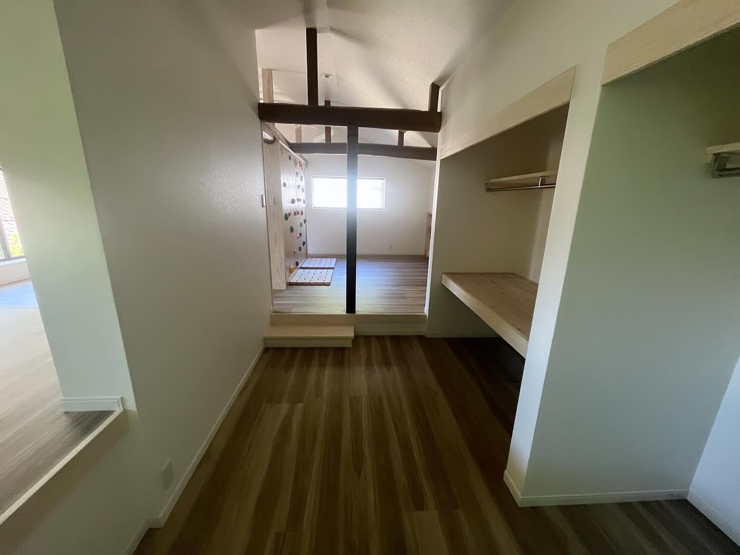 ボルダリングができる家